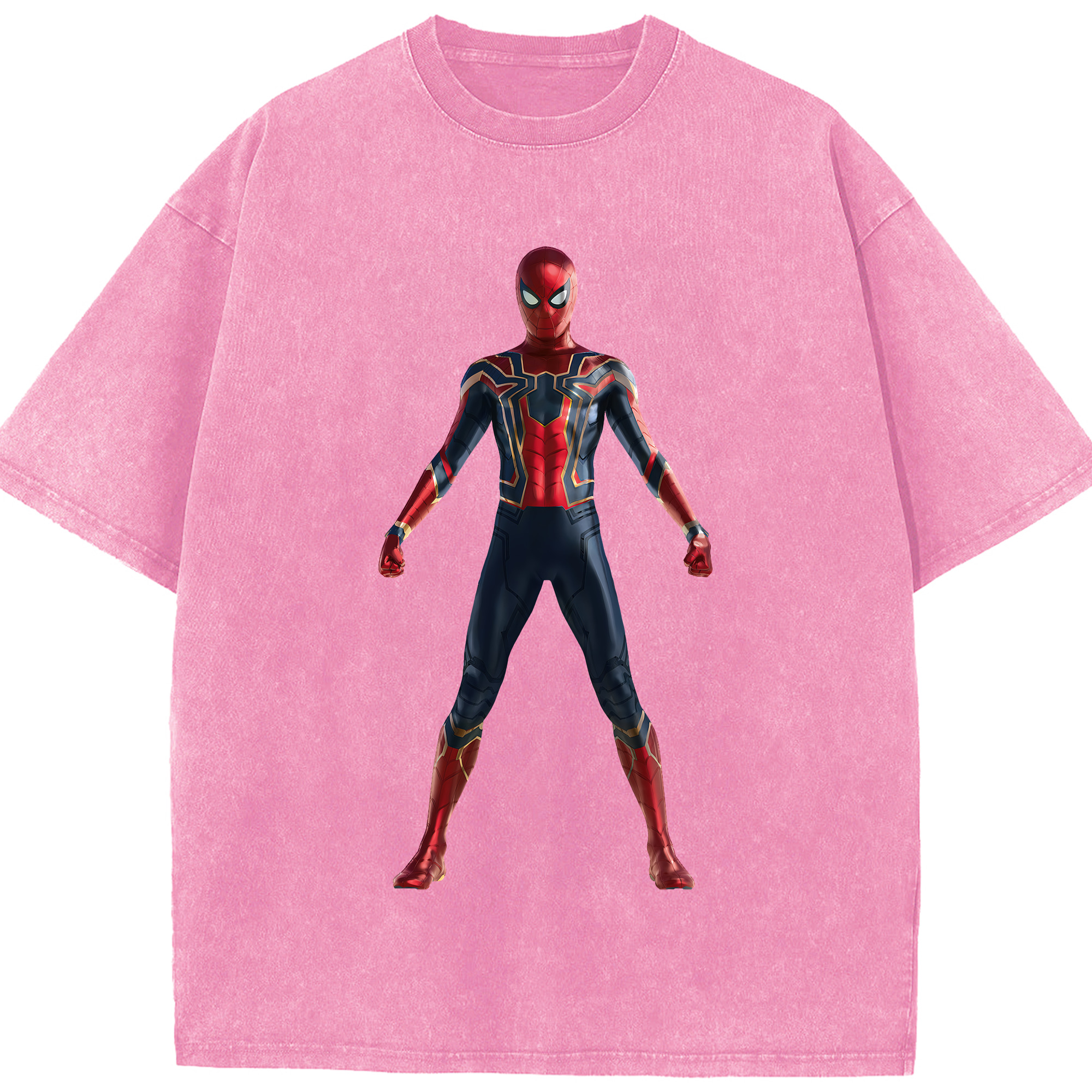（画像用） Spider Man スパイダーマン 綿100% ヴィンテージ風 半袖Tシャツ（フロントプリント）